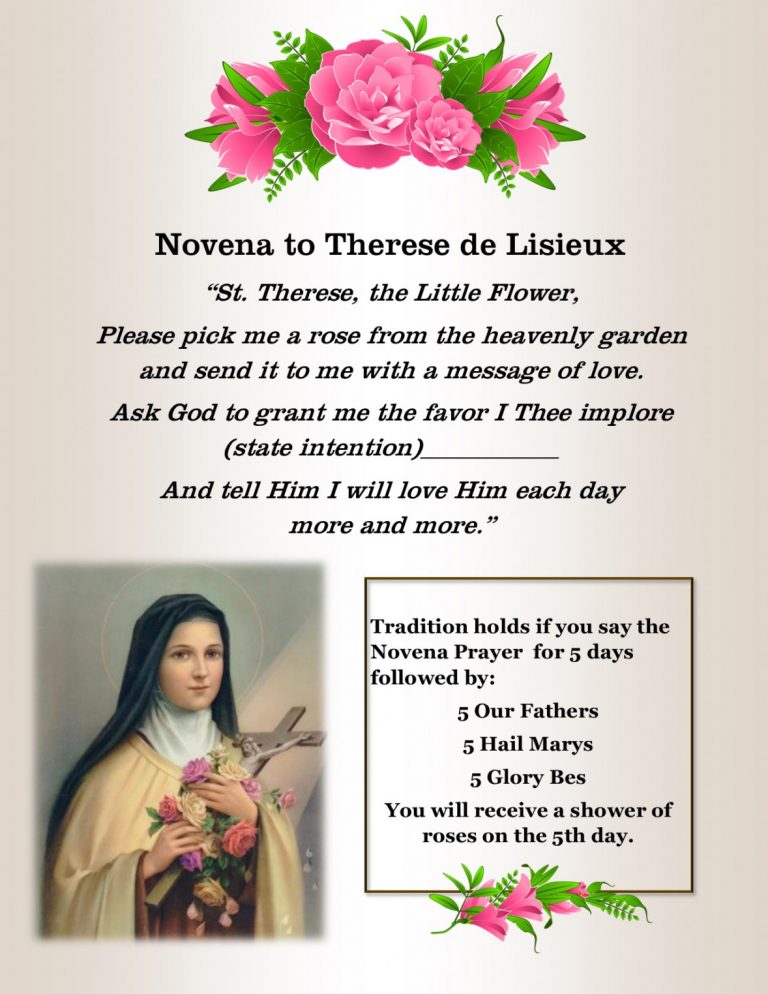 Novena to Therese de Lisieux | St. John Vianney Catholic Church